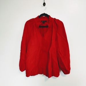 Long sleeve red tunic with paste vibes. INC size medium with clasps in the front